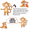 DIY Plastic Heat Shrink Film Paper & Iron Keychain Kits DIY-YW0009-30-4