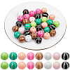 SOFPLATE 50pcs Opaque Acrylic Beads OACR-SP0001-10-1