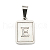 304 Stainless Steel Pave Natural White Shell Pendants STAS-S130-03P-E-1