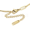 304 Stainless Steel Pave Green Cubic Zirconia Rectangle Pendant Necklaces NJEW-N055-13G-3