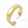 Ion Plating(IP) 304 Stainless Steel Cuff Ring for Women RJEW-C060-16G-1