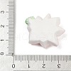 Opaque Resin Flowers Cabochons RESI-R463-02B-3