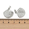 Brass Micro Pave Cubic Zirconia Pendants KK-C093-07P-3