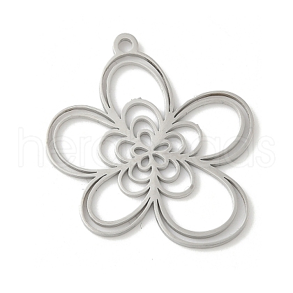 304 Stainless Steel Pendants STAS-V016-02P-1