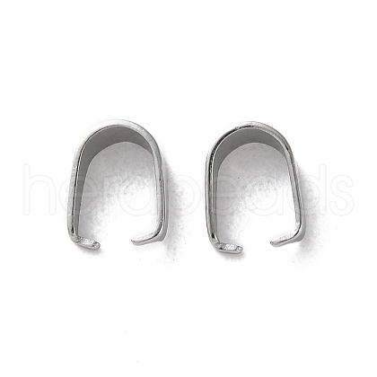 304 Stainless Steel Snap on Bails STAS-V007-02B-P-1