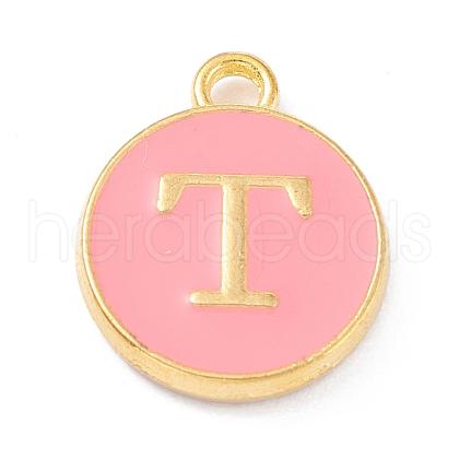 Golden Plated Alloy Enamel Charms X-ENAM-Q437-14T-1