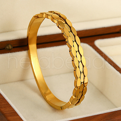304 Stainless Steel Hinged Bangles for Women FS-WGCDA88-03-1
