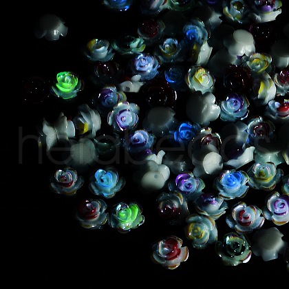 Luminous Opaque Resin Cabochons CRES-R458-12-1