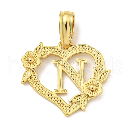 Heart Brass Pendants KK-I714-04G-N-1