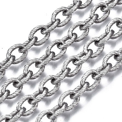 Tarnish Resistant 304 Stainless Steel Cable Chains CHS-T003-23B-P-1