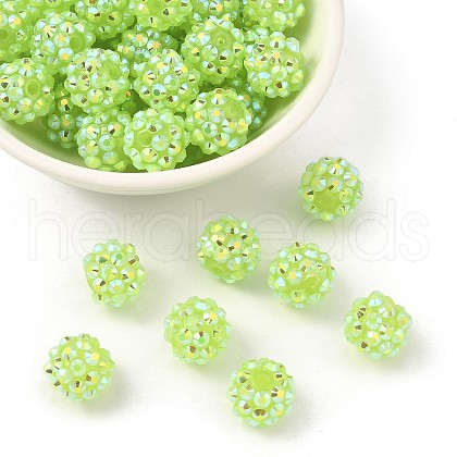 AB-Color Resin Rhinestone Beads RESI-S315-10x12-13-1