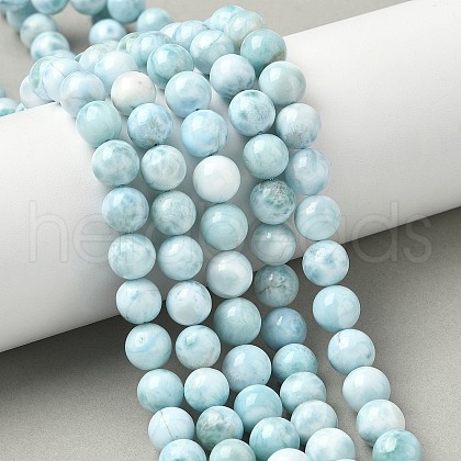 Natural Hemimorphite Beads Strands G-B141-01-8mm-1