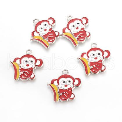 Alloy Enamel Pendants EA5857Y-1-1