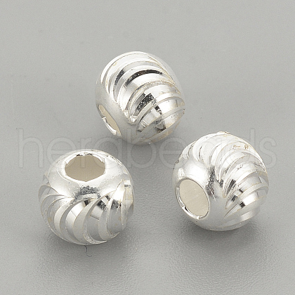 925 Sterling Silver Beads X-STER-S002-16-6mm-1