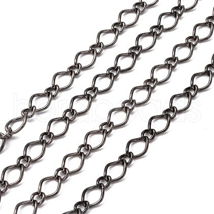 Iron Handmade Chains Figaro Chains Mother-Son Chains CHSM003Y-B-1
