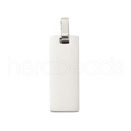 304 Stainless Steel Stamping Blank Tag Pendants STAS-Z126-03P-02-1