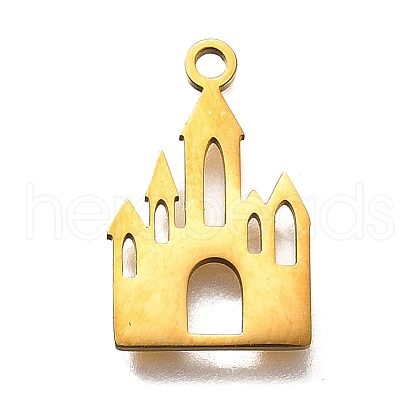 201 Stainless Steel Pendants STAS-R136-11G-1