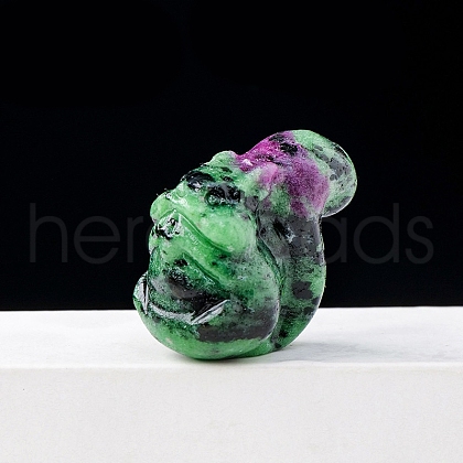 Natural Ruby in Zoisite Display Decorations DJEW-PW0011-07F-1