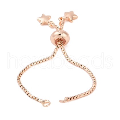 Brass Slider Bracelets Making KK-F891-17RG-01-1