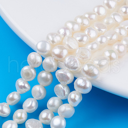 Natural Cultured Freshwater Pearl Beads Strands PEAR-N014-05H-1