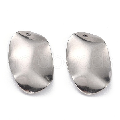 304 Stainless Steel Pendants STAS-P282-05P-1