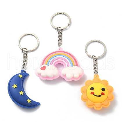 PVC Plastic Pendant Keychain KEYC-YW0001-11-1
