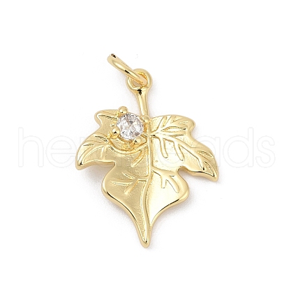 Brass Micro Pave Cubic Zirconia Pendants KK-U062-18G-1