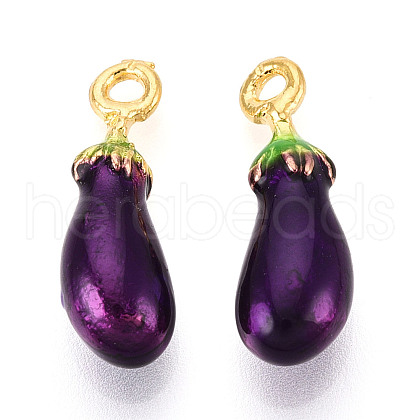 Alloy Enamel Pendants ENAM-N062-03G-1