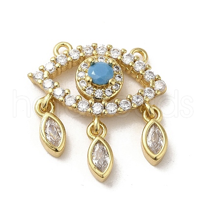 Brass Micro Pave Cubic Zirconia Pendants KK-E092-03G-1