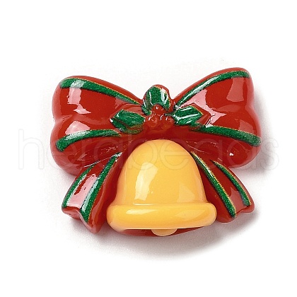 Christmas Theme Opaque Resin Cabochons RESI-E043-01N-1