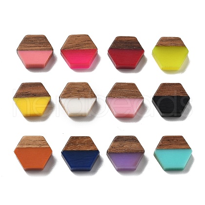 Resin and Walnut Cabochons CRES-R460-01-1