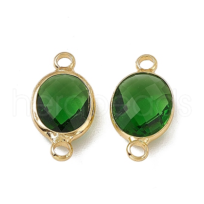 Transparent K9 Glass Connector Charms GLAA-A005-10G-02-1