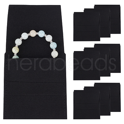 HOBBIESAY 10Pcs Microfiber Jewelry Pouches ABAG-HY0001-13-1