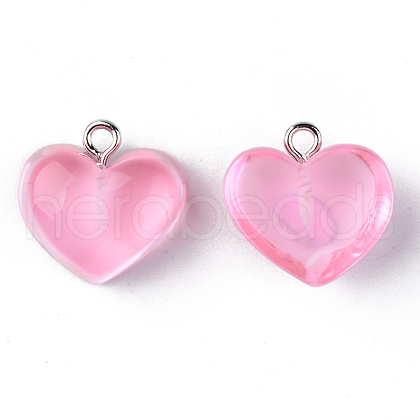 Transparent Resin Pendants RESI-R429-30C-1