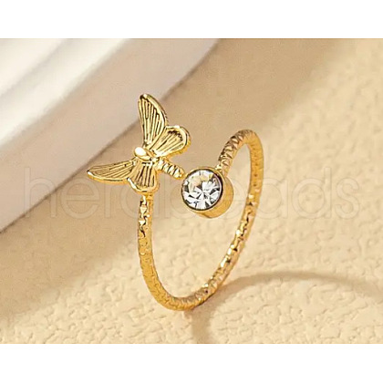 Brass Crystal Rhinestone Cuff Toe Rings FS-WG20A77-01-1