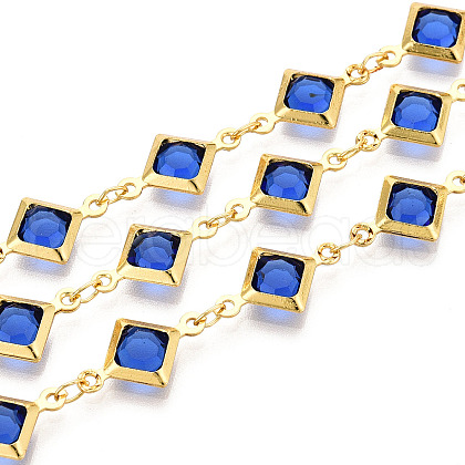 Brass Rhombus Link Chains CHC-N023-08E-G-1