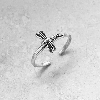 Dragonfly Brass Cuff Toe Rings for Women FS-WG18ABF-01-1