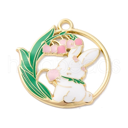 Alloy Enamel Pendants FIND-M060-25B-G01-1