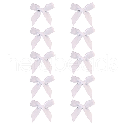 10Pcs Bowknot Cloth Alligator Hair Clips PW-WGD5F1D-06-1