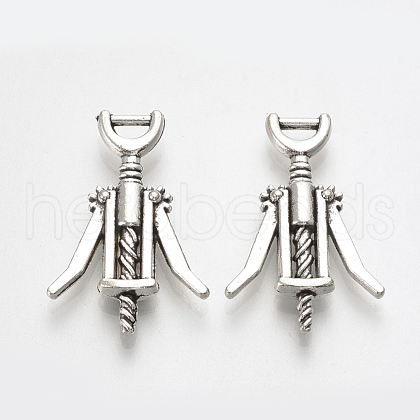 Tibetan Style Alloy Pendants TIBE-T010-26AS-RS-1