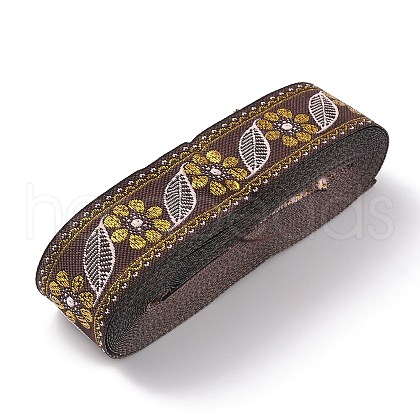 Ethnic Style Embroidery Polyester Ribbons OCOR-WH0077-30B-1