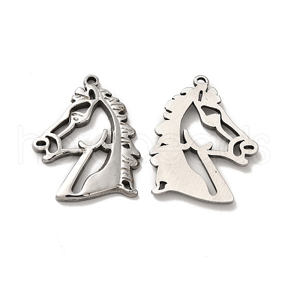 Non-Tarnish 304 Stainless Steel Pendants STAS-Q001-32P-1