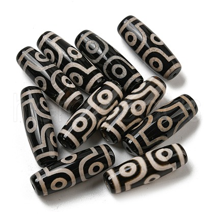 Tibetan Style dZi Beads Strands G-P526-B11-1