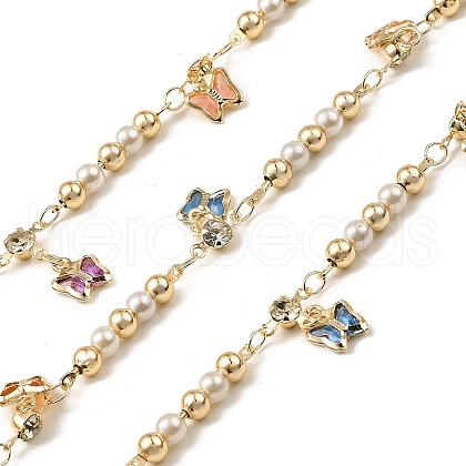 Rack Plating Brass Link Chains CHC-A007-17KCG-1