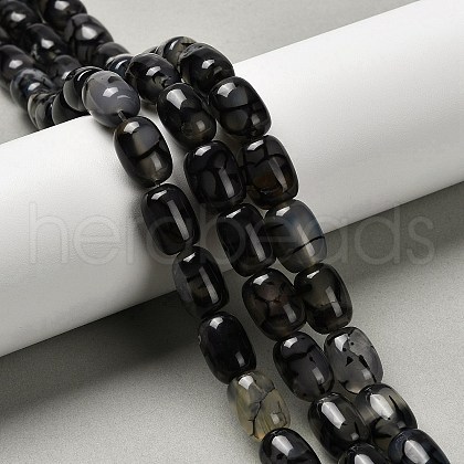 Natural Dragon Veins Agate Beads Strands G-D317-A01-01-1