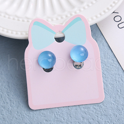 Alloy Plastic Clip-on Earrings for Kid WG9F41F-13-1