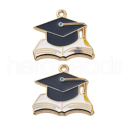 Graduation Season Alloy Enamel Pendants ENAM-V002-01C-KCG-1