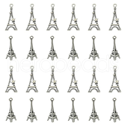32Pcs 2 Styles Tibetan Style Alloy Pendants FIND-FS0002-12-1