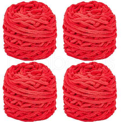 SOFPLATE 4 Rolls Soft Crocheting Yarn OCOR-SP0001-01F-1