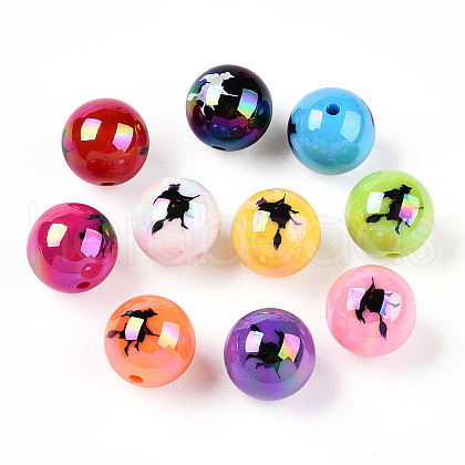 UV Plating Acrylic Beads PACR-N015-13B-06-1